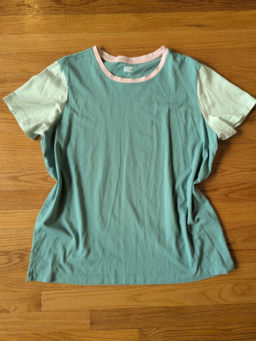 Lands' End Green Tee, XL